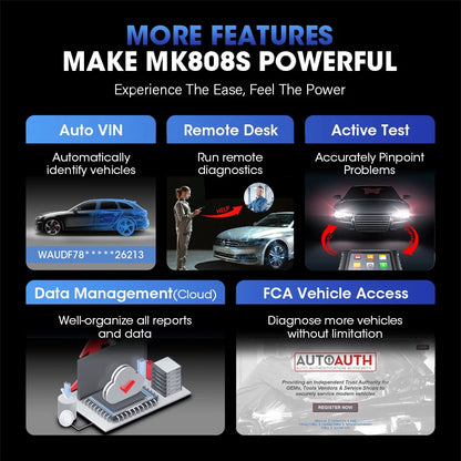 Autel MK808S Automotivo OBD2 Scanner