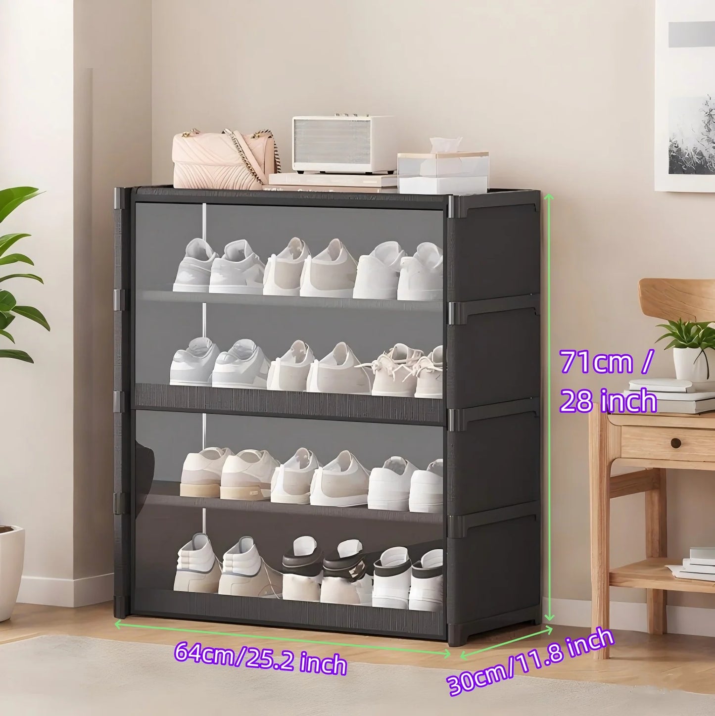 Large Dustproof Shoe Rack