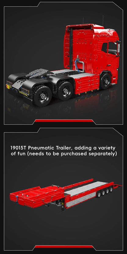 Mould King 19015 Remote Control FH16 Pneumatic Tractor Model Assembly