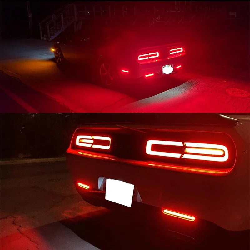 iJDM Rear Bumper Reflector Light Assemblies For 2013-2015 Dodge Challenger