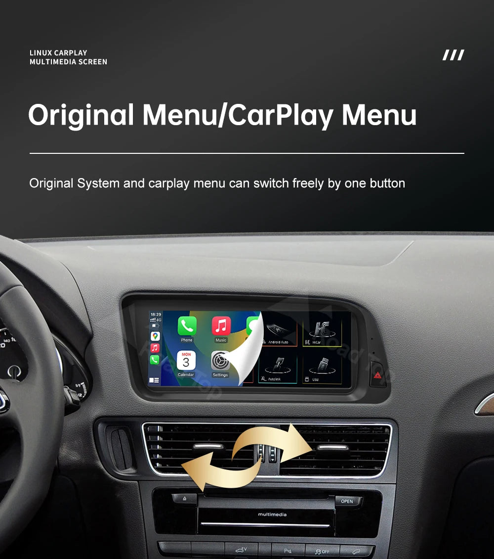 12.3' Wireless CarPlay For Audi A4 2009-20012