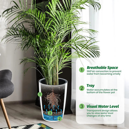 1-Pair Self-Watering Planters