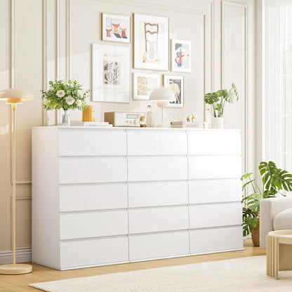 White 5 Drawer Dresser