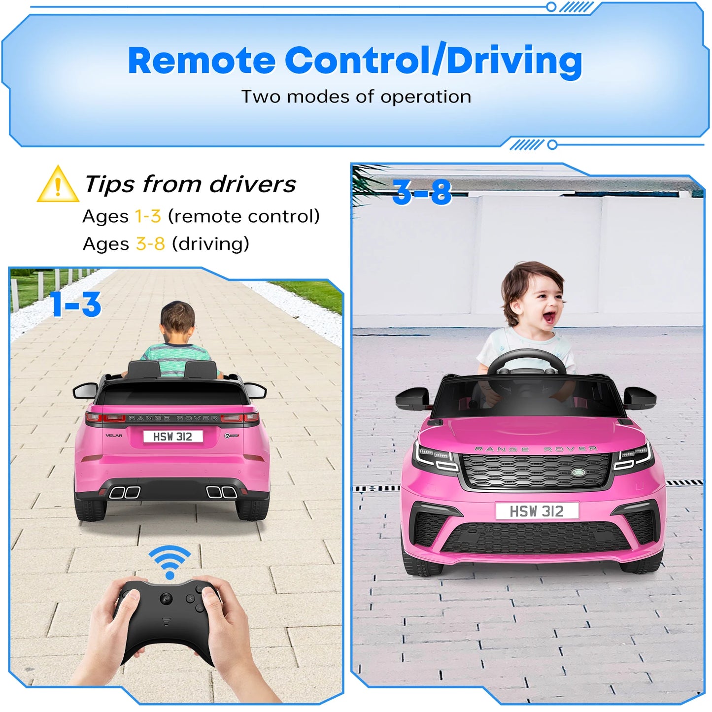 Licensed 12v Range Rover Kids Car