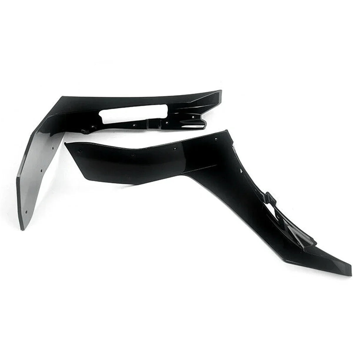 Black Front Bumper Splitters For Ford Mustang 2015-2022