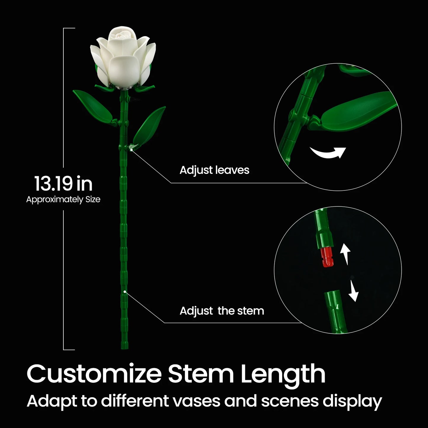 Roses Bouquet Building Set