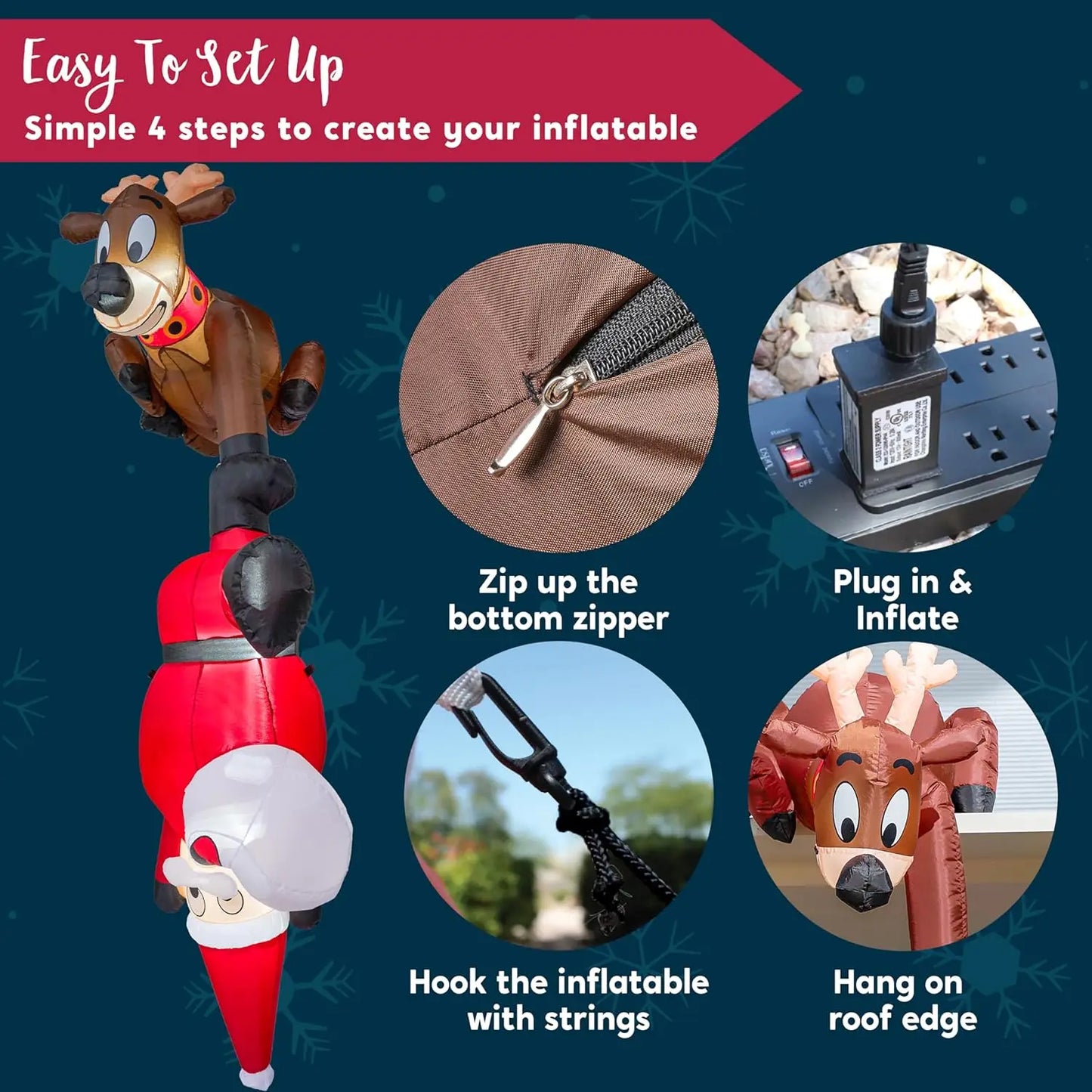 JOYFY 8 FT Hanging Inflatables