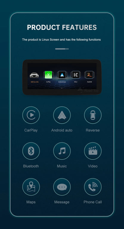 12.3 inch Ultra-thin Screen for Mercedes-Benz 2015-2018