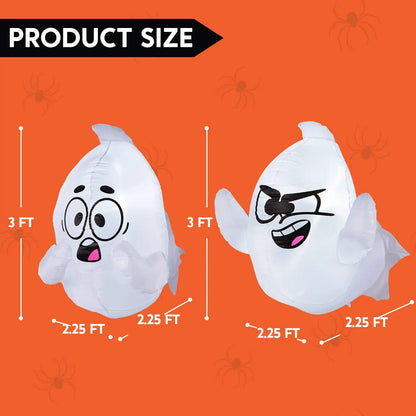 Joyfy 2 Pack Inflatable Window Ghost 2.6 FT
