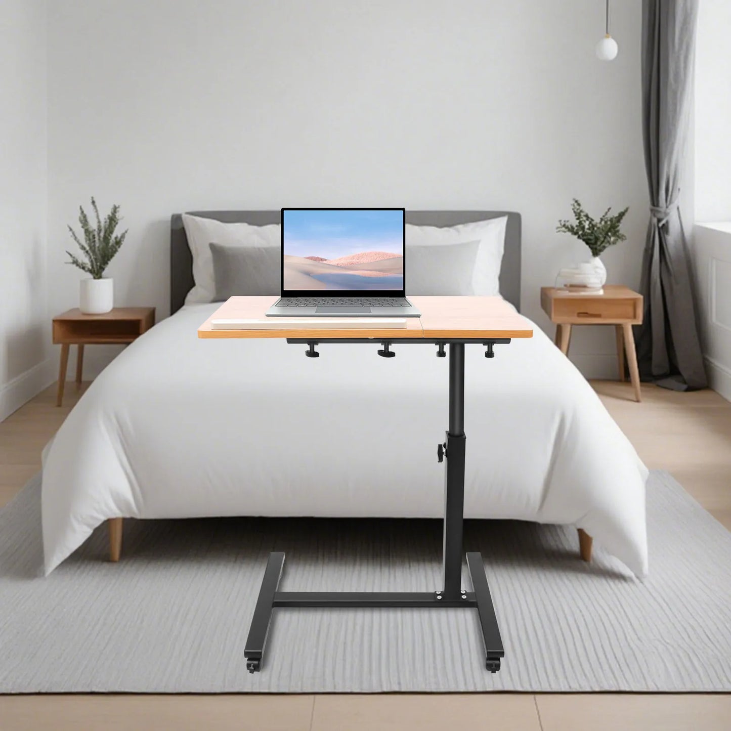 360° Height Adjustable Laptop Desk On Wheels