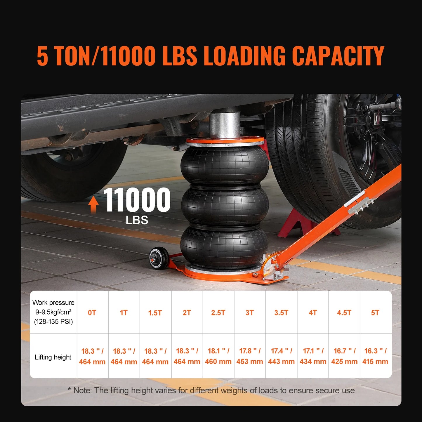 Air Jack 3/5 Ton Pneumatic Lifting Jack