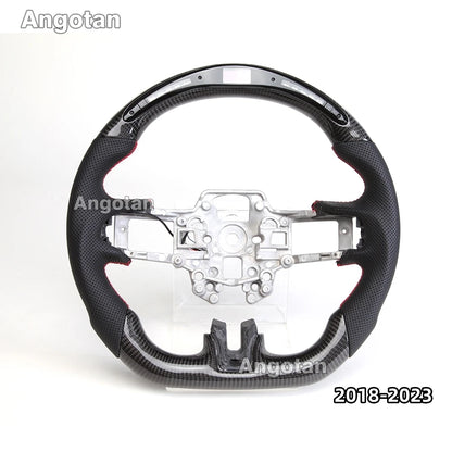 LED Carbon Fiber Steering Wheel for Ford Mustang 2015-2023