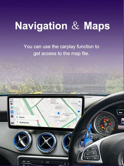 Wireless Carplay Android Auto Touchscreen for BENZ C CALSS W205 GLC 2015 - 2018