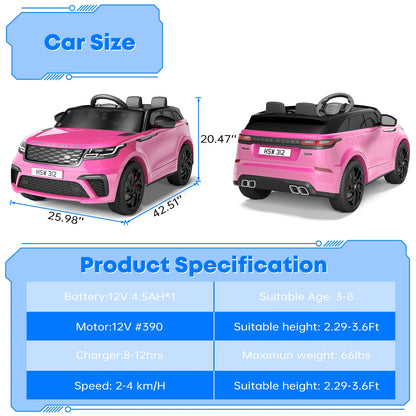 Licensed 12v Range Rover Kids Car