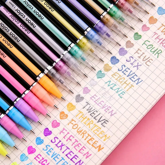 Sparkle Gel Pen Set with Fine Tip 48-Colors