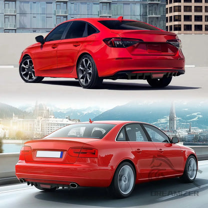 Universal Fin Rear Bumper Lip For Audi