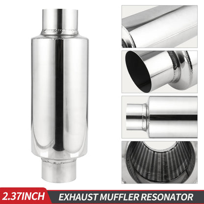 2.5"/3'' Stainless Steel Muffler Length 12" For Ford