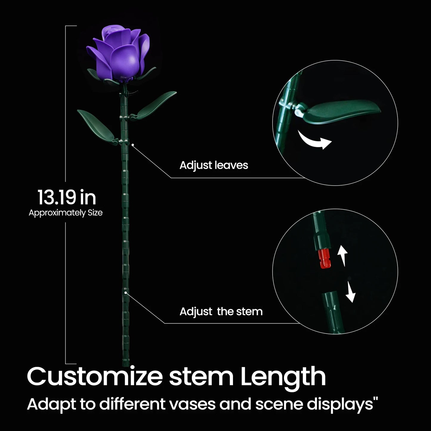 Roses Bouquet Building Set