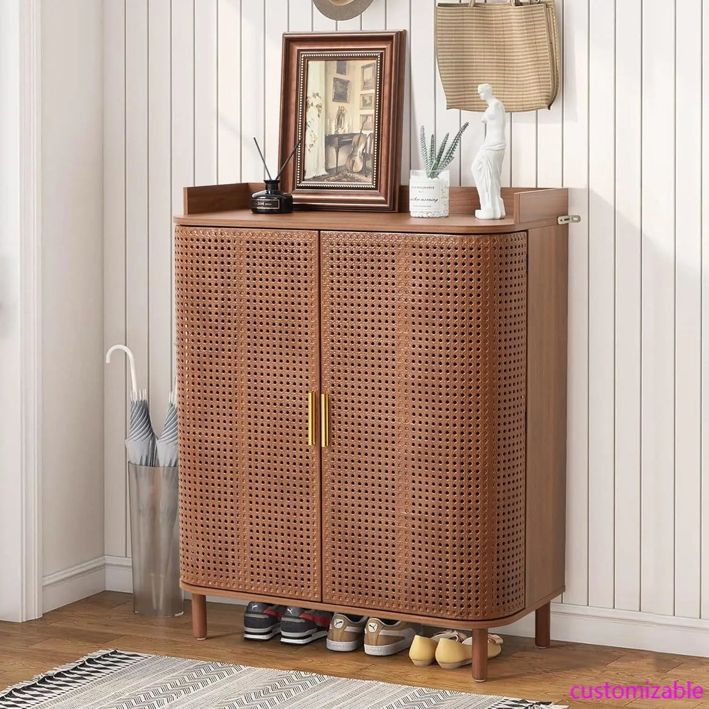 5 Tier Wooden Shoe Cabinet
