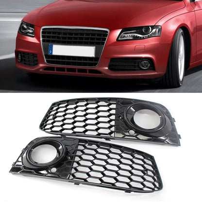 2pcLeft Right Front Bumpe Grill Mesh for Audi A4 B8 08-12