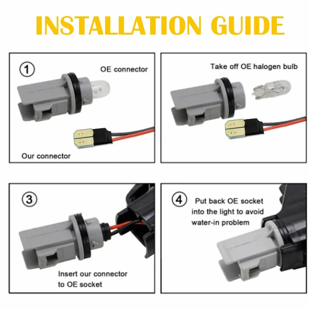 LED Side Marker Lights For Ford Mustang 2010-2014