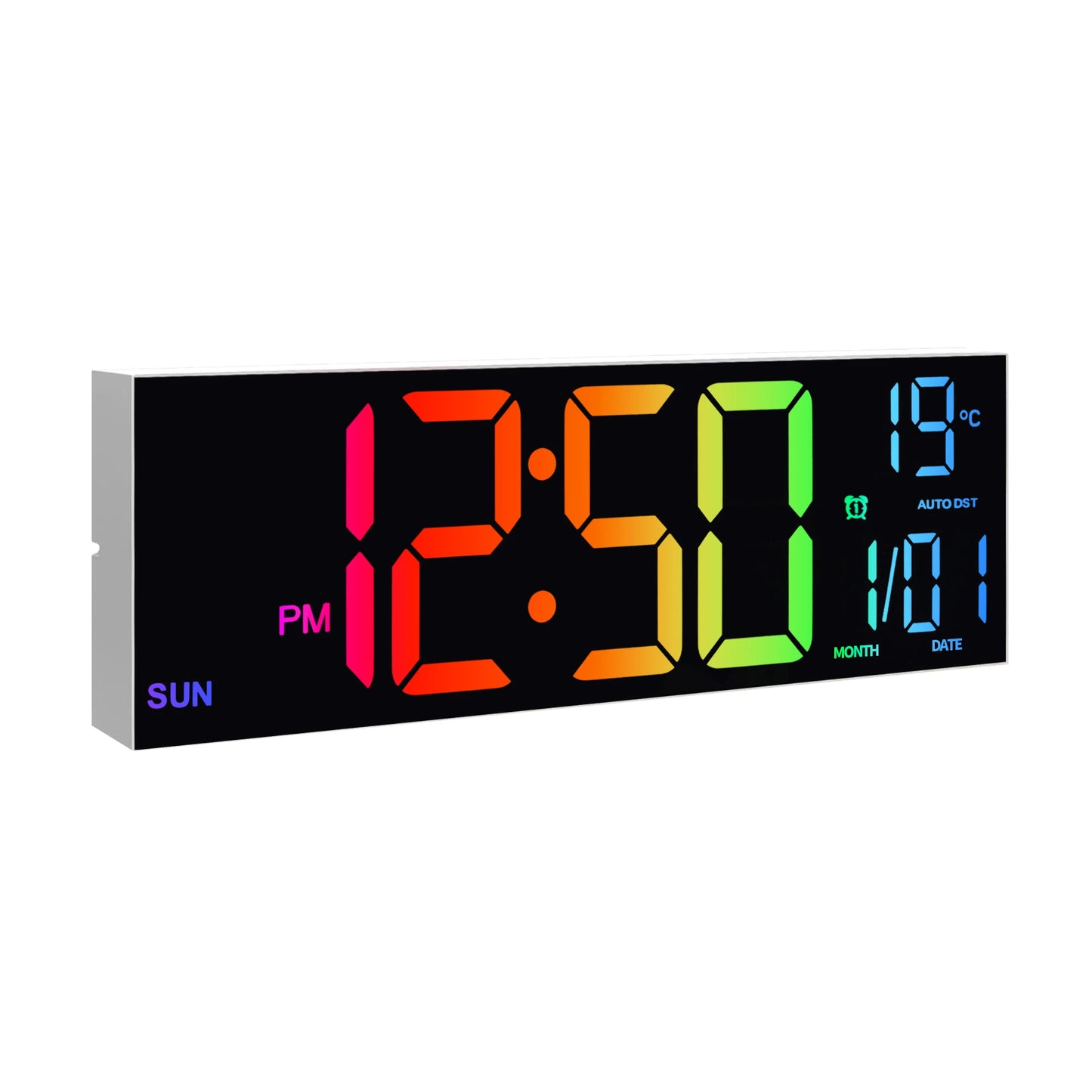 RGB Digital LED Wall Clock