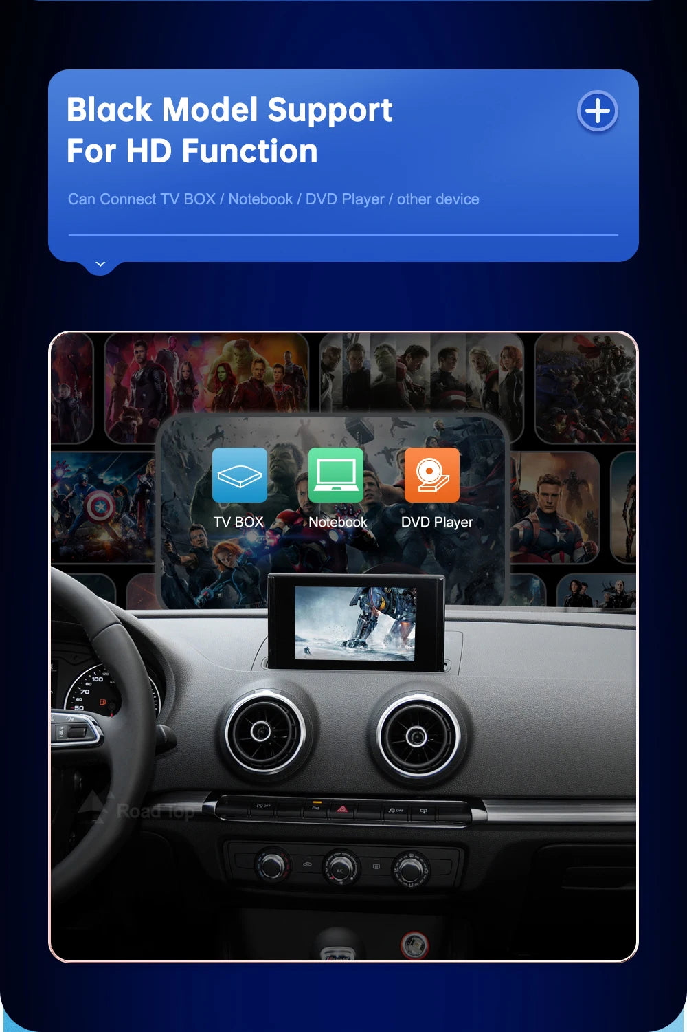 Carplay Wireless Android Auto interface For Audi A3 S3 2013-2018