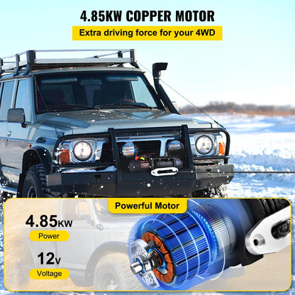 13500LBS Electric Winch 12v 27M/92FT Hoist for 4X4 Car Trailer ATV Truck Off Road Boat