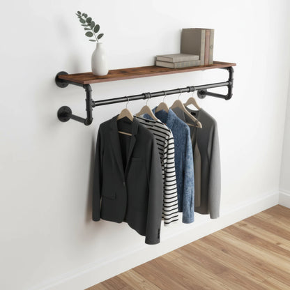 39” Clothes Rack with Top Shelf