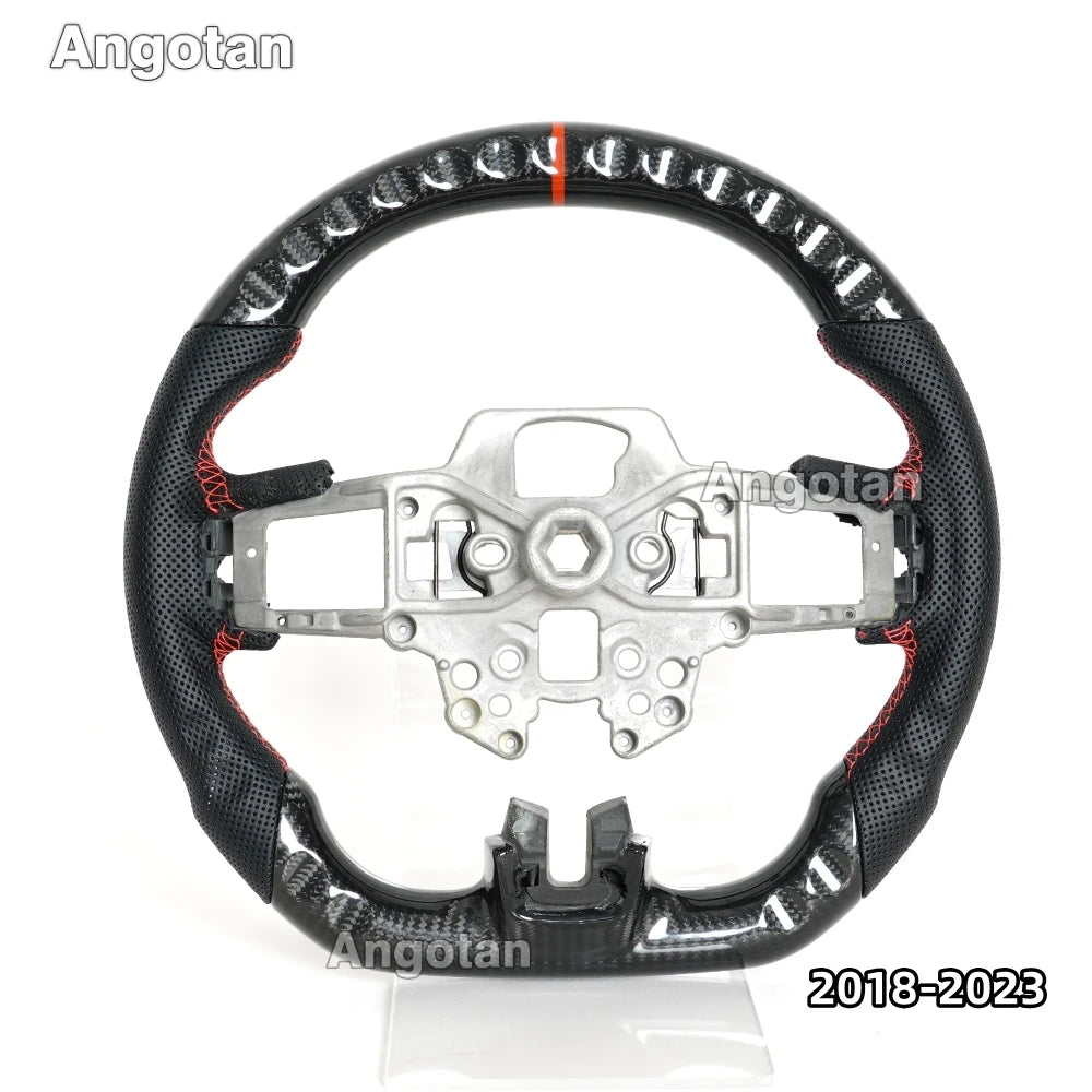 LED Carbon Fiber Steering Wheel for Ford Mustang 2015-2023