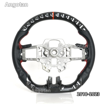 LED Carbon Fiber Steering Wheel for Ford Mustang 2015-2023