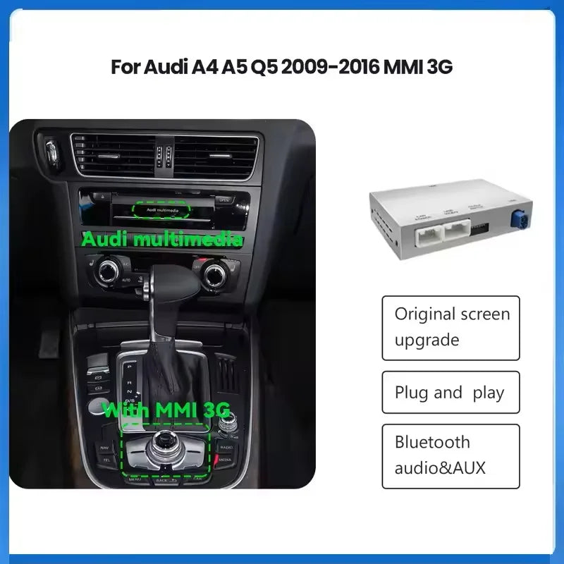 CarPlay Android Auto Interface Adapter For Audi A4 B8 A5 Q5 2009-2016