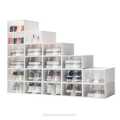20 Transparent Shoe Boxes