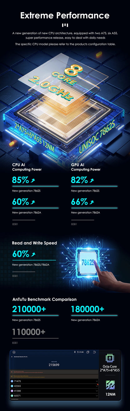 CarPlay Android Auto radio For Audi TT MK2 8J 2006-2014