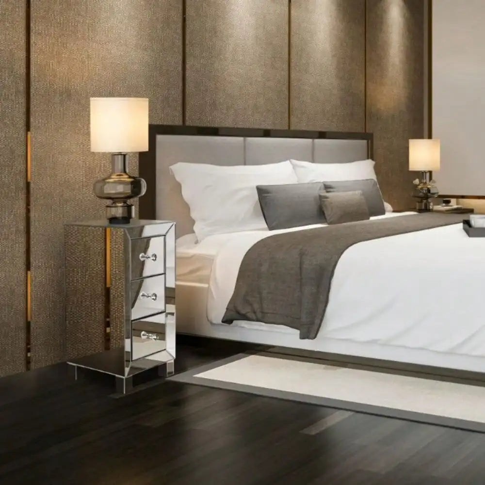Mirrored Nightstand