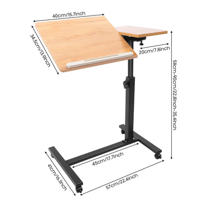 360° Height Adjustable Laptop Desk On Wheels