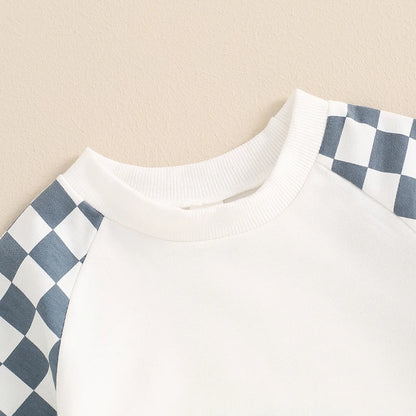 2Pc Half Checkered Outfit 12M-4T