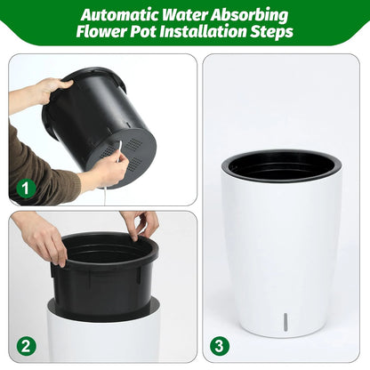 1-Pair Self-Watering Planters