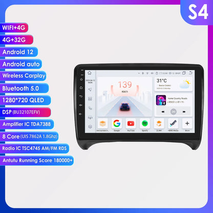 CarPlay Android Auto radio For Audi TT MK2 8J 2006-2014