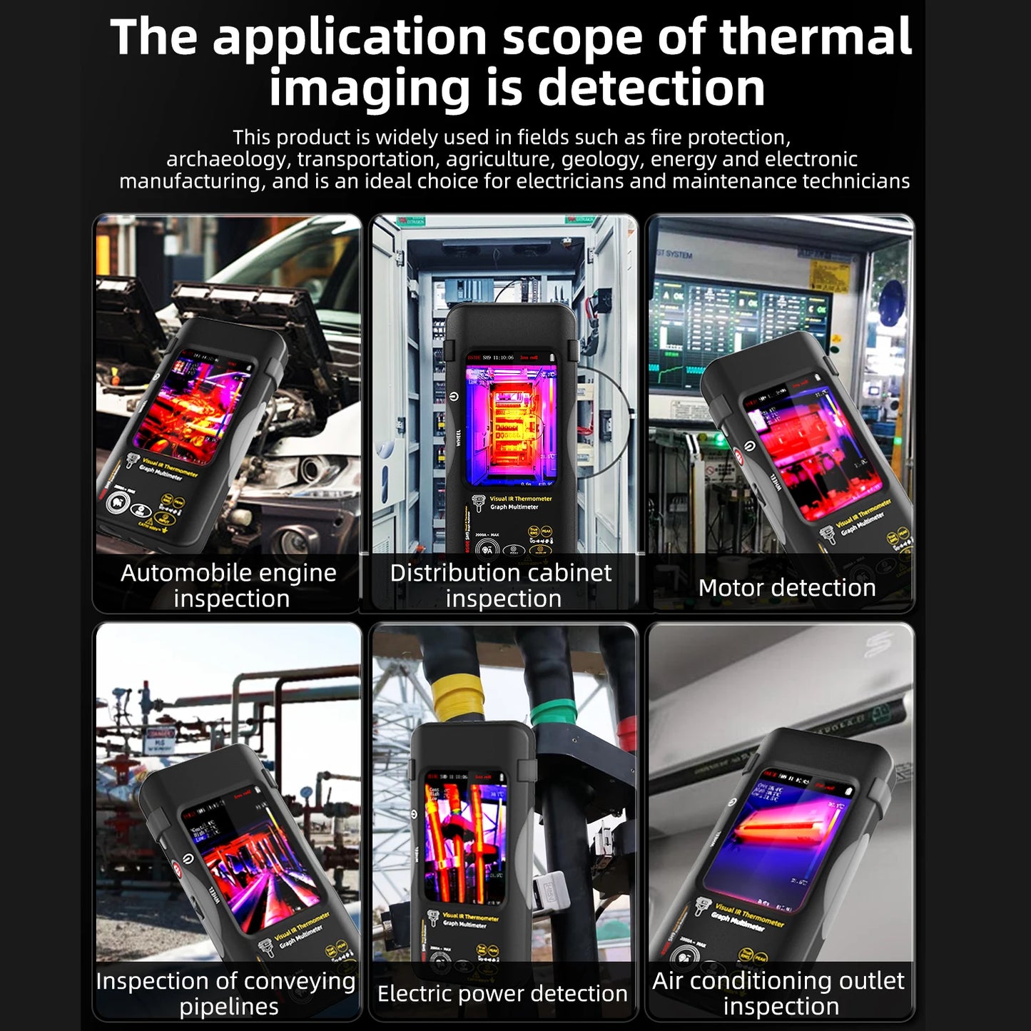 Industrial Thermal Camera 3.98Inch PCB Thermal Imager