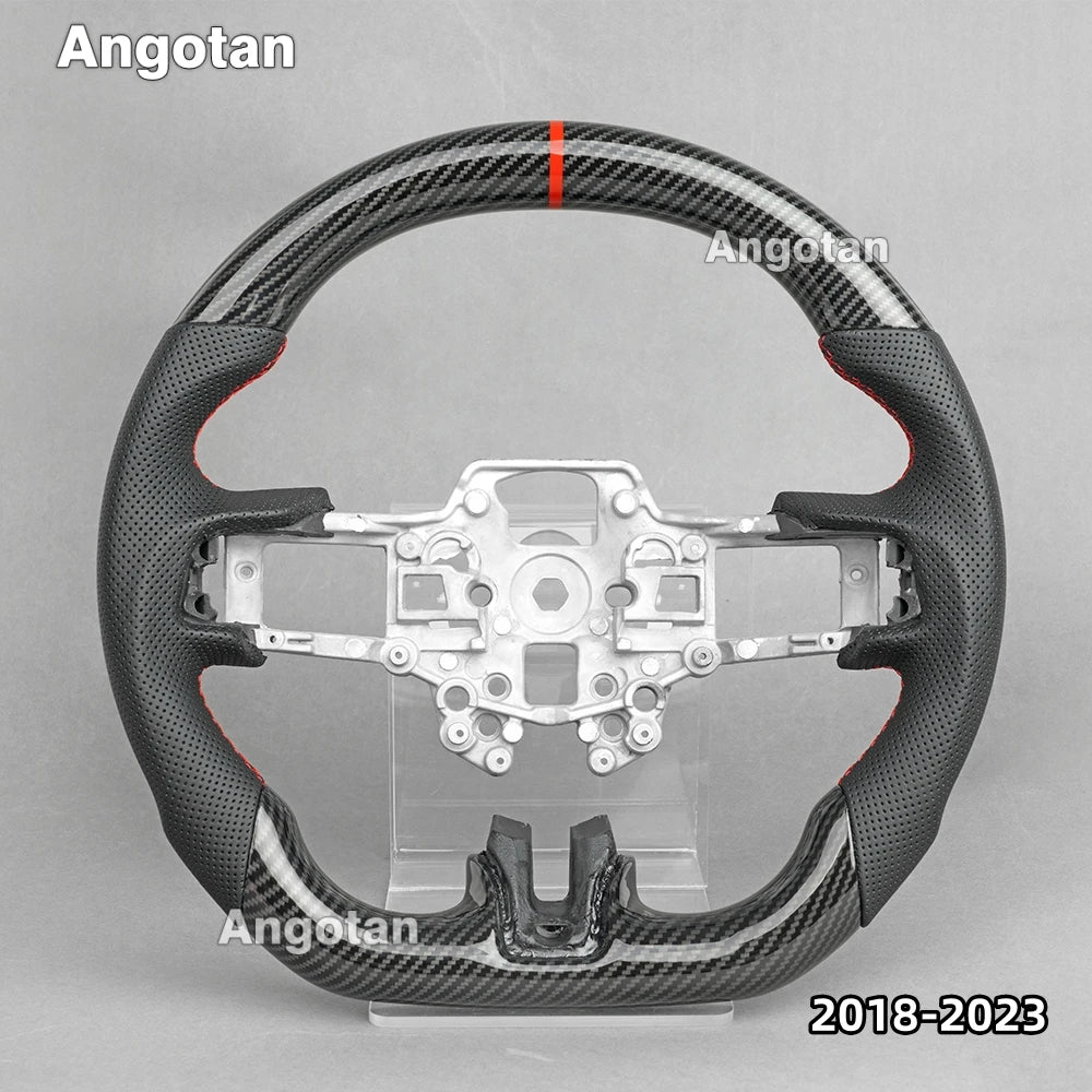 LED Carbon Fiber Steering Wheel for Ford Mustang 2015-2023