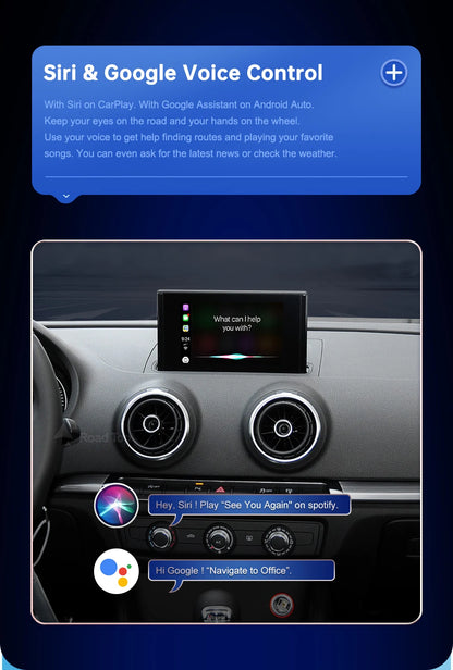 Carplay Wireless Android Auto interface For Audi A3 S3 2013-2018