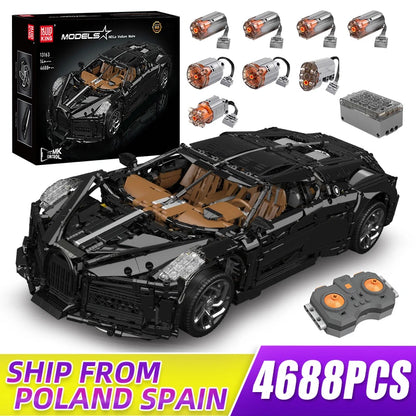 MOULD KING 13163 Bugatti Building Block Assembly