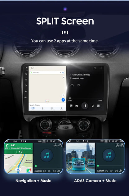 CarPlay Android Auto radio For Audi TT MK2 8J 2006-2014