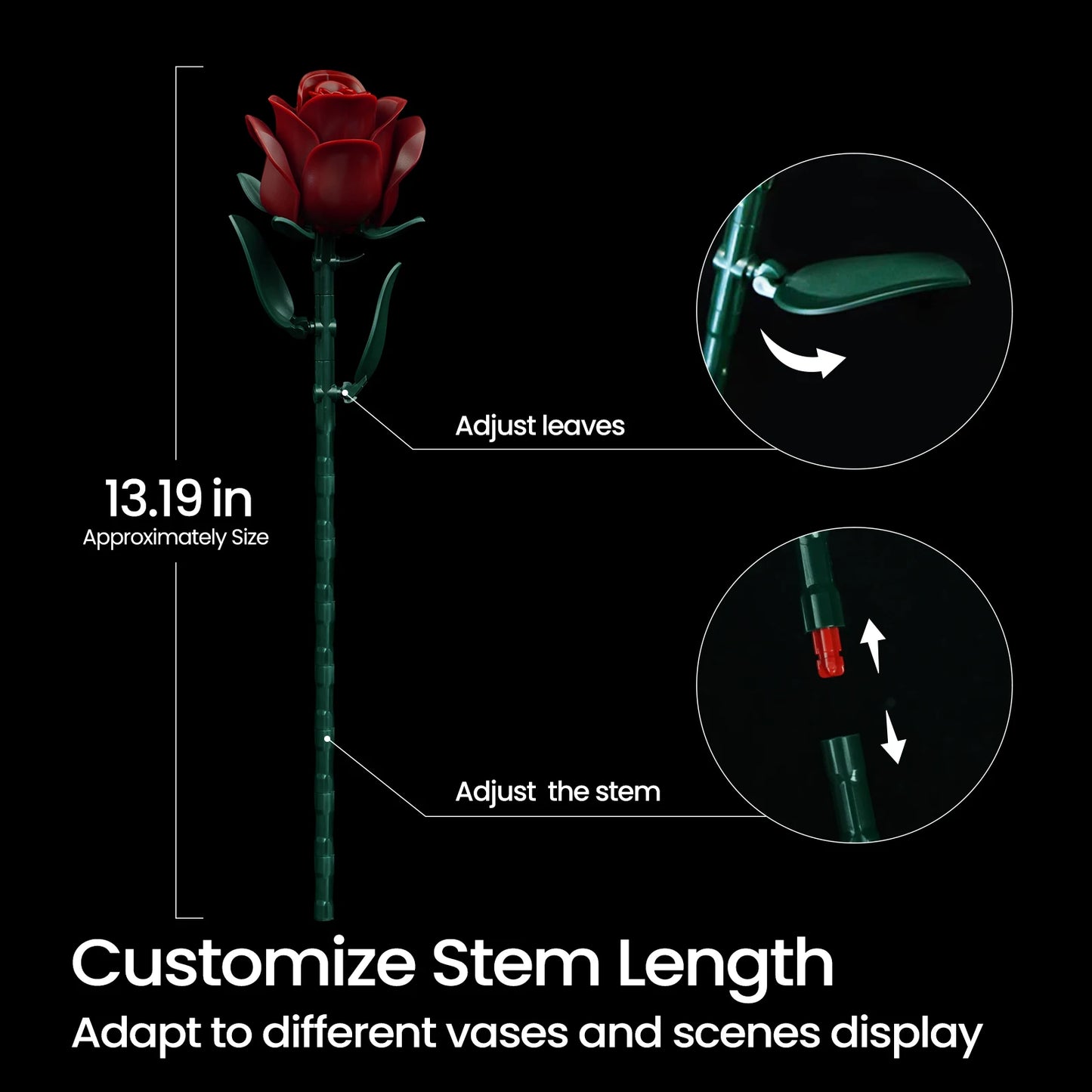 Roses Bouquet Building Set