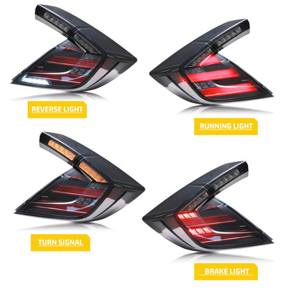 LED Tail Lights for Honda Civic Hatchback Type-R 2016-2021