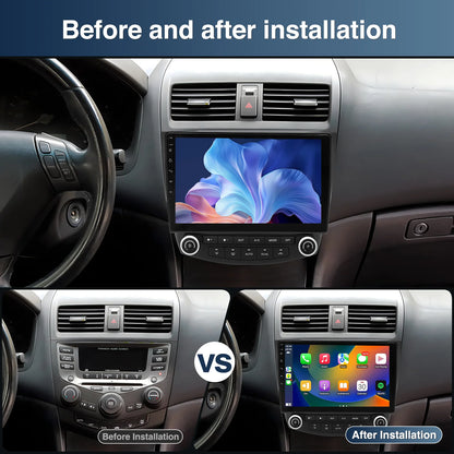 10.1in Wireless Car Carplay/Reversing Camera For Accord 2003-2007