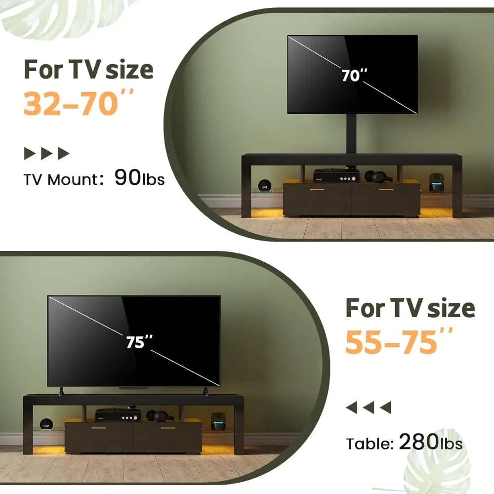 LED TV-Stand with Mount 75 inch
