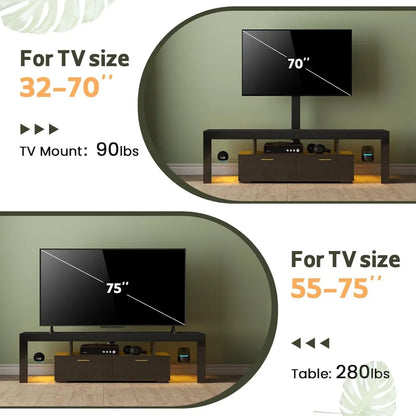 LED TV-Stand with Mount 75 inch
