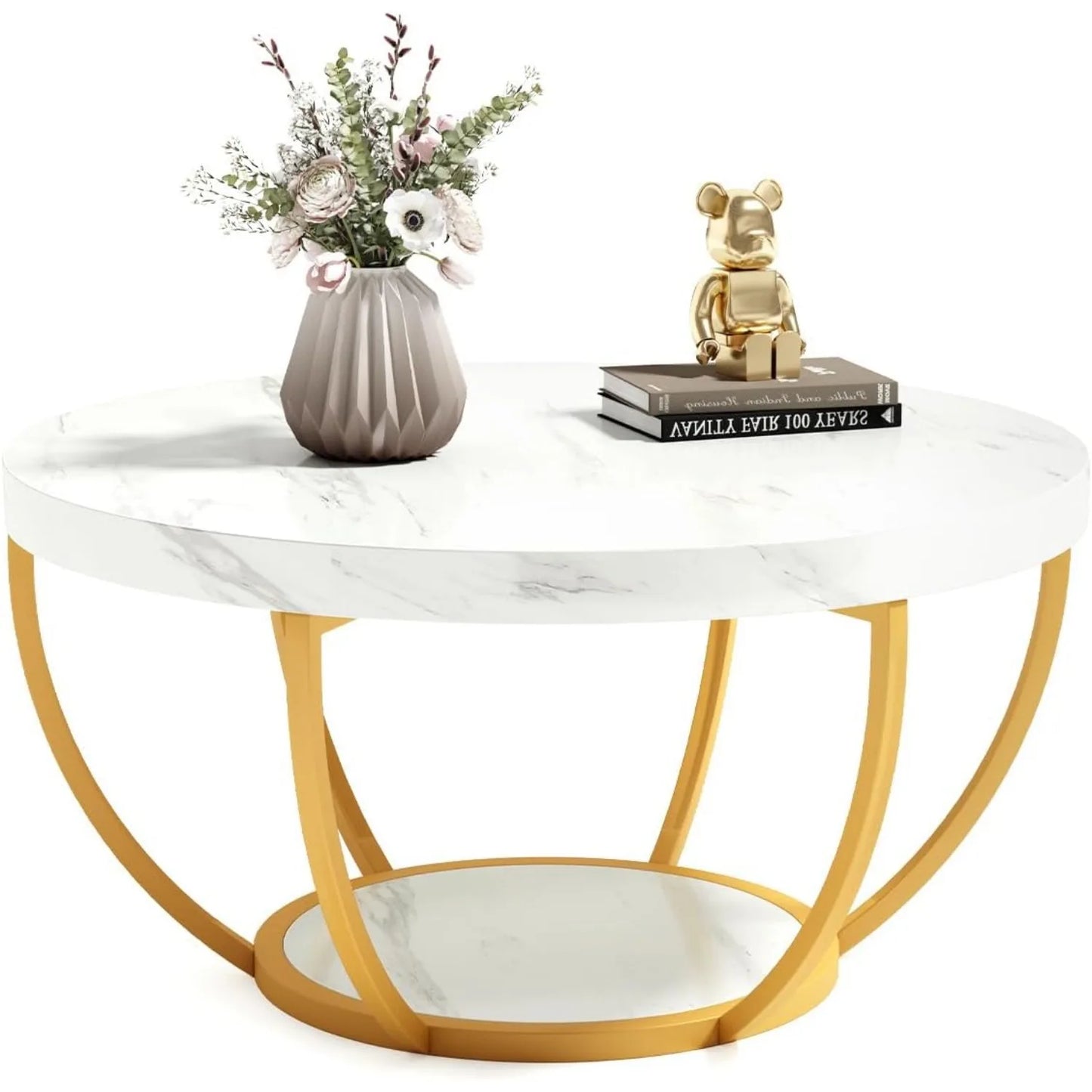 2-Tier Round Coffee Table